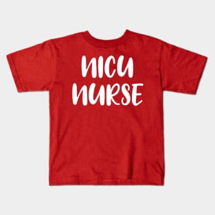 Funny Funny Rainbow Nicu Nurse litring Kids T-Shirt